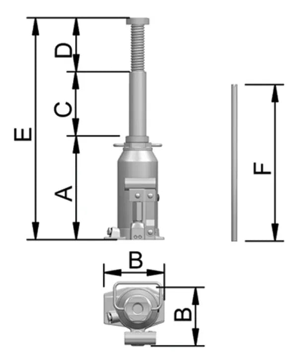 Macaco Hidráulico Garrafa 4 Toneladas