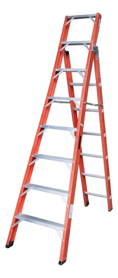 Escada Em Fibra Extensível Vazada 13 Degraus 2,60x4,10m Premium