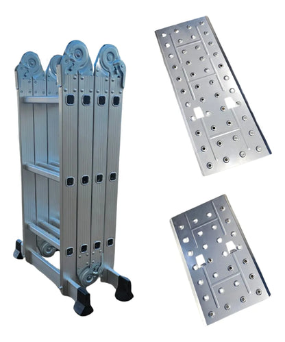 Escada Multifuncional Alumínio com Plataforma