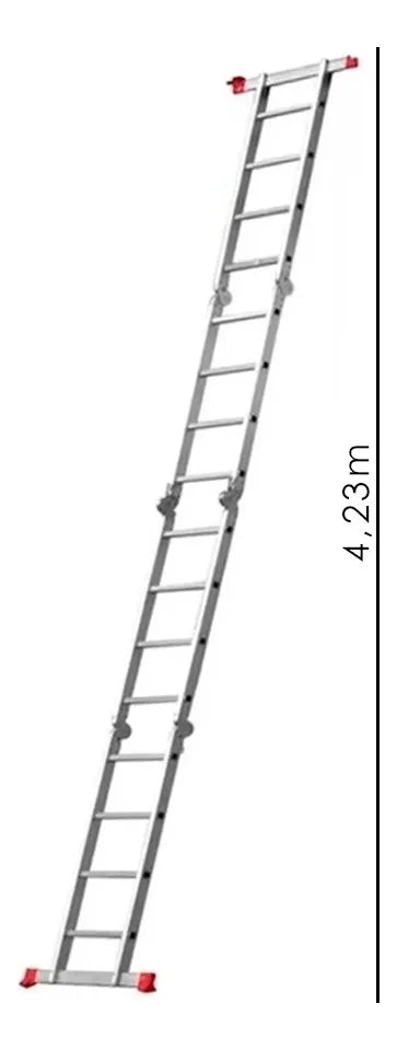 Escada Multifuncional Alumínio com Trava Automática