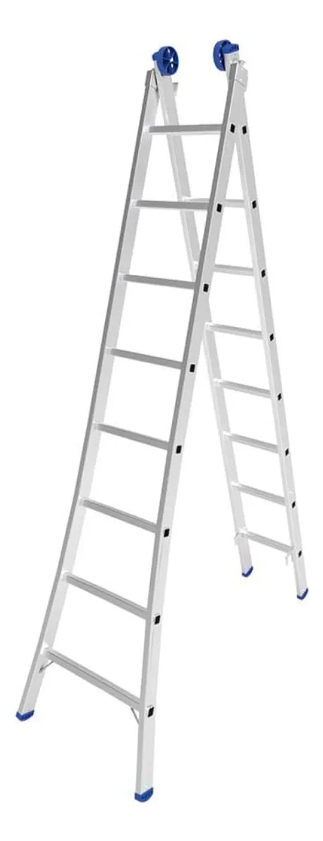 Escada Extensível Dupla 2x12 Degraus 3 Posições Mor