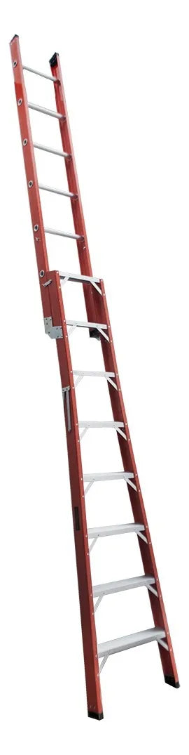 Escada Em Fibra Extensível Vazada 13 Degraus 2,60x4,10m Premium