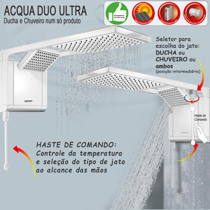 Chuveiro Elétrico Lorenzetti Acqua Duo