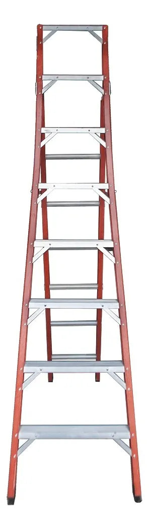 Escada Em Fibra Extensível Vazada 13 Degraus 2,60x4,10m Premium