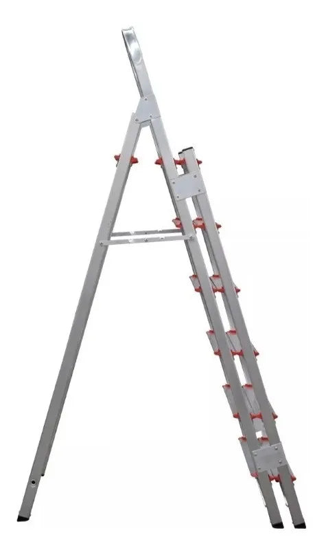 Escada Dupla Face Alumínio 6 Degraus