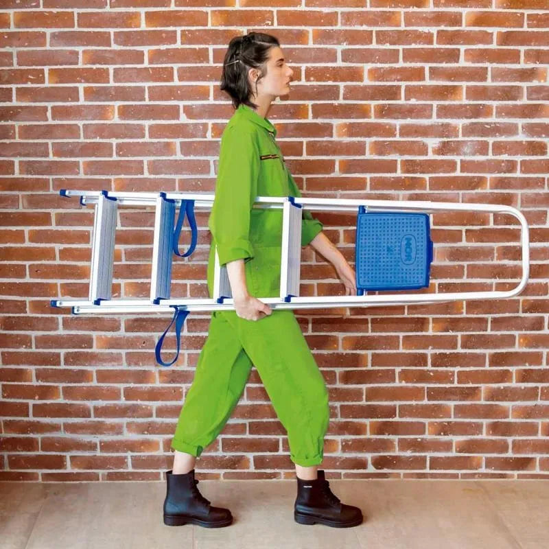 Escada 5 Degraus Alumínio Tesoura Doméstica Reforçada